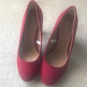 Merona red Etta pumps
